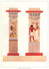 EGYPT. Piers with capitals 1907 old antique vintage print picture