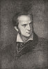 AUTHORS. Edgar Allen Poe 1907 old antique vintage print picture