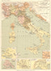 ITALIA. c1500 Venezia Pavia Duco Milano Marignano 1515 Guerre Alta 1889 map