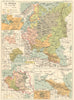RUSSIA. Pietroburgo Varsavia Warsaw Danubio Polonia Caucaso Mosca 1889 old map
