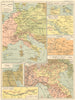 Impero Francese. Egitto; Russia; Citta Capo; Malta; Marengo; Italia 1889 map