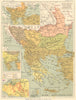 BALCANICA. Stati Penisola Turchia Popoli Assedio Serastopoli Santorino 1889 map