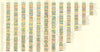 USA. Rank of the most populous Cities at each Census 1900 old antique map