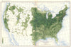USA. Proportion of improved land to total area at 12th census  1900 old map