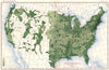 USA. Value of farm products per acre improved land at 12th census  1900 map