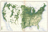 USA. Yield of Oats per acre at the twelfth census  1900 old antique map chart