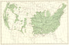 USA. Apples principal regions of production.  1900 old antique map plan chart
