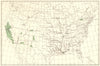 USA. Apricots principal regions of production.  1900 old antique map chart