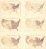 USA. Iron steel Coke Lumber Timber farm tools carriage Wagons Cars 1900 map
