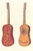 MUSICAL INSTRUMENTS. The Rizzio Guitar 1945 old vintage print picture