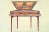 MUSICAL INSTRUMENTS. Dulcimer 1945 old vintage print picture