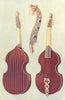 MUSICAL INSTRUMENTS. Viola Da Gamba 1945 old vintage print picture