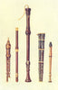 MUSICAL INSTRUMENTS. 2 Double Flageolets, German Flute 2 Flutes Douces 1945