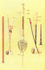 MUSICAL INSTRUMENTS. Saw Duang & Bow Tai & oo & Klui Pee 1945 old print