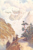 ITALY. The Ortler from the Stelvio road 1907 old antique vintage print picture