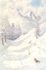 SWITZERLAND. Winter. Piz Albana and Piz Julier in Winter 1907 old print
