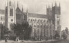LONDON. Westminster Abbey. DUGDALE 1845 old antique vintage print picture