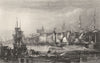 NORTHUMBERLAND. Newcastle upon Tyne. DUGDALE 1845 old antique print picture