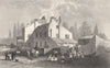 LONDON. Hornsey Wood House. DUGDALE 1845 old antique vintage print picture