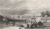 DEVON. Plymouth Sound. DUGDALE 1845 old antique vintage print picture