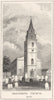 KENT. Gravesend Church. DUGDALE 1845 old antique vintage print picture