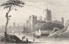 WALES. Pembroke Castle (2). DUGDALE 1845 old antique vintage print picture