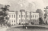 WALES. Cardiff Castle (2). DUGDALE 1845 old antique vintage print picture