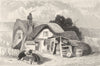 SUFFOLK. The house in which Crabbe, the poet, was born. DUGDALE 1845 old print