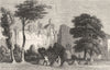 SUFFOLK. Remains of the Monastery, Bury St Edmund's. DUGDALE 1845 old print