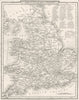 UK. England and Wales. DUGDALE 1845 old antique vintage map plan chart