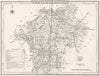 WESTMORLAND. County map. Polling places. Coach roads. DUGDALE 1845 old