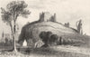 YORKSHIRE. Knaresborough Castle, Yorkshire (2). DUGDALE 1845 old antique print