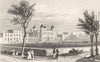 LONDON. Royal Military Academy, Woolwich. DUGDALE 1845 old antique print