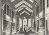 LONDON. Interior of Burlington Arcade, London. DUGDALE 1845 old antique print