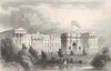 LONDON. The Queen's palace, Pimlico. DUGDALE 1845 old antique print picture