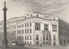 YORKSHIRE. Morley's hotel. DUGDALE 1845 old antique vintage print picture