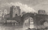 YORKSHIRE. York. DUGDALE 1845 old antique vintage print picture
