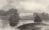 SUSSEX. Petworth House. DUGDALE 1845 old antique vintage print picture