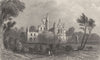 YORKSHIRE. Kirkstall Abbey, near Leeds. DUGDALE 1845 old antique print picture