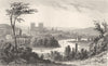 DEVON. City of Exeter, from Exwick Hill. DUGDALE 1845 old antique print