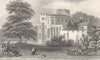 CUMBRIA. Brougham Hall. DUGDALE 1845 old antique vintage print picture