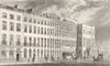 LONDON. New Bridge Street, Blackfriars, London. DUGDALE 1845 old antique print