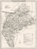 CUMBRIA CUMBERLAND. County map. Polling places. Coach roads. DUGDALE 1845