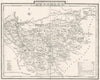 CHESHIRE. County map. Polling places. Coach roads. DUGDALE 1845 old