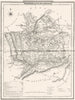 MONMOUTH. County map. Polling places. Coach roads. DUGDALE 1845 old