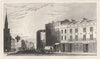 LONDON. High Street, Southwark, London. DUGDALE 1845 old antique print picture
