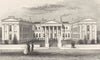 LONDON. Highbury College, Islington, Middlesex. DUGDALE 1845 old antique print