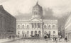 LONDON. Town hall and Mansion house, Liverpool. DUGDALE 1845 old antique print