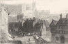 LINCOLNSHIRE. City of Lincoln. DUGDALE 1845 old antique vintage print picture