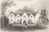 LONDON. Haye's farm, East Budleigh, Devon. DUGDALE 1845 old antique print